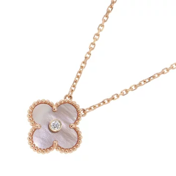 ヴァンクリーフ＆アーペル イヤリング ピアス マジック アルハンブラ K18YG/ホワイトマザーオブパール ゴールド金具 VCARA43700 準新品