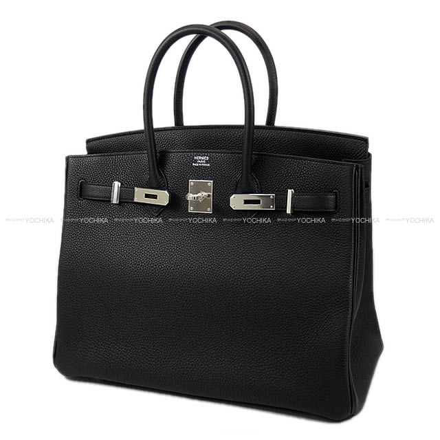 HERMES エルメス ハンドバッグ バーキン35 黒 (ブラック) トゴ ...