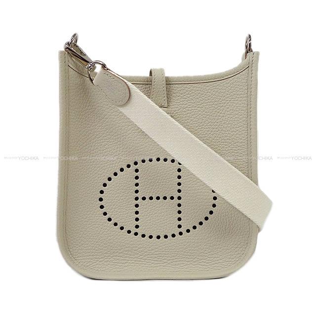 HERMES エルメス ショルダーバッグ エヴリン(エブリン) 16 TPM アマゾン ベトン/白 (ホワイト) トリヨンクレマンス シルバー金具  A刻印 新品未使用