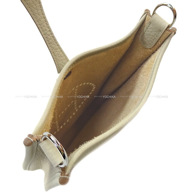 HERMES エルメス ショルダーバッグ エヴリン(エブリン) 16 TPM アマゾン ベトン/白 (ホワイト) トリヨンクレマンス シルバー金具  A刻印 新品未使用