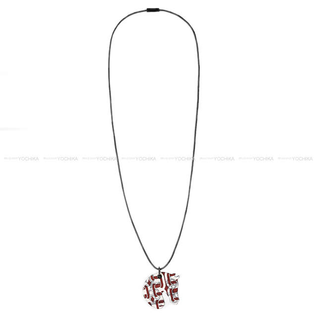 HERMES エルメス ペンダント ネックレス プリント エナメル スモール PM HERMES エルメス ペンダント ネックレス プリント エナメル スモール PM