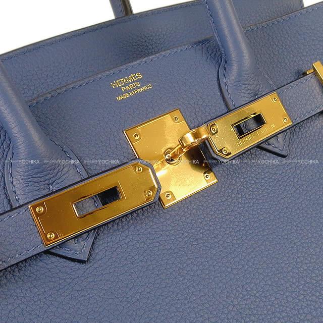 HERMES エルメス ハンドバッグ バーキン30 ブルーブライトン トゴ 
