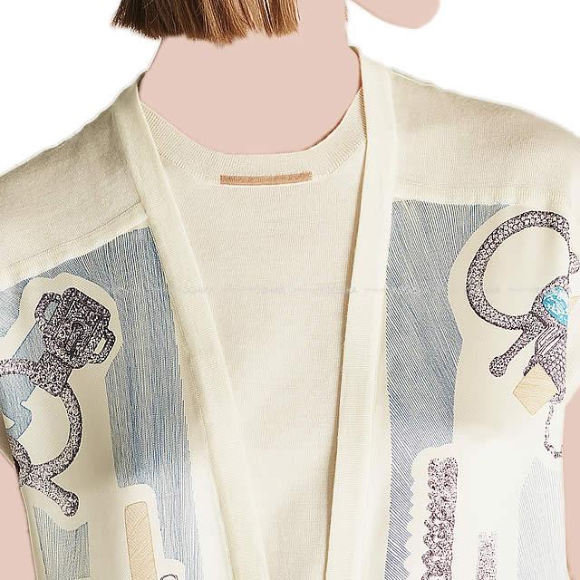 2018 秋冬 HERMES エルメス レディース ツイルレース シルクニット