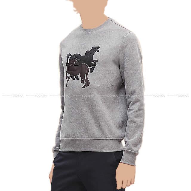 2018年 秋冬 新作 HERMES エルメス メンズ パッチワークトレーナー