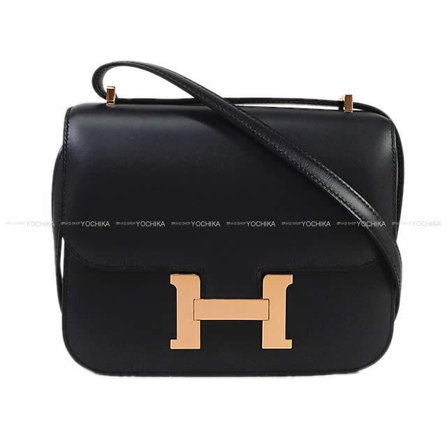 HERMES エルメス ショルダーバッグ コンスタンス 3 ミニ 18 ブルードミニット ヴォームッシュー ローズゴールド金具 新品