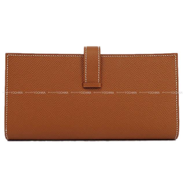 HERMES エルメス 長財布 ベアンスフレ ゴールド エプソン ゴールド金具 ...