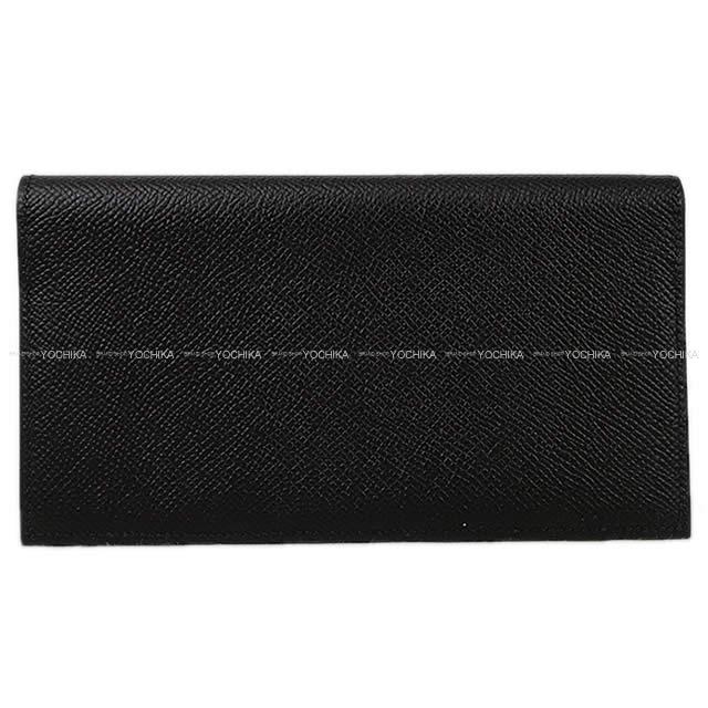 Hermes エルメス メンズ 二つ折 長財布 Mc2 フレミング 黒 ブラック エプソン 新品