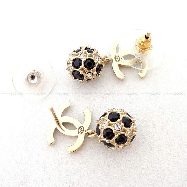CHANEL ラウンド ミラー ココ ピアス 小ぶり アクセサリー