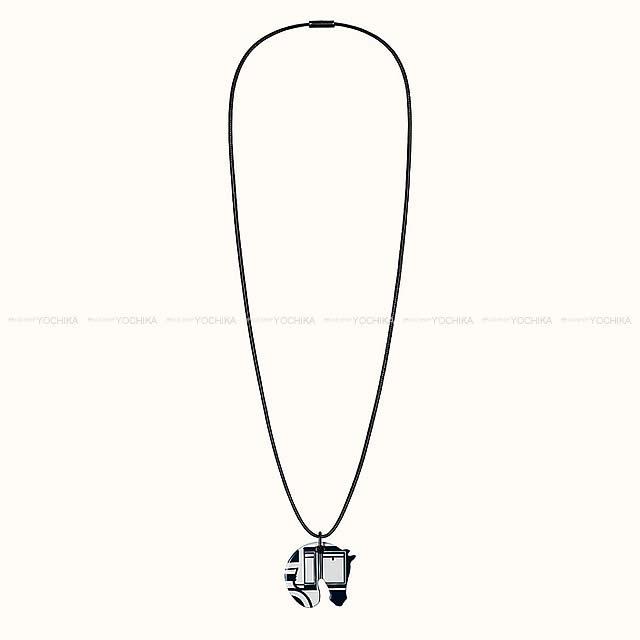 HERMES - 【美品】HERMES タッタソール　ペンダント HERMES エルメス タッタソール PM エナメル ネックレス