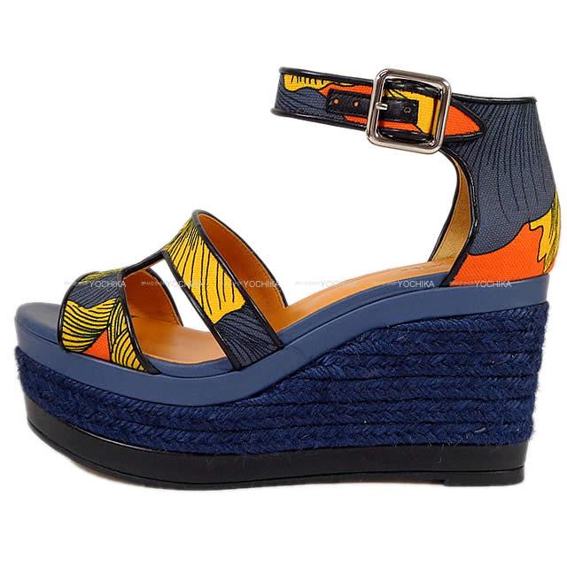 HERMES espadrilleウェッジサンダル HERMES espadrilleウェッジサンダル