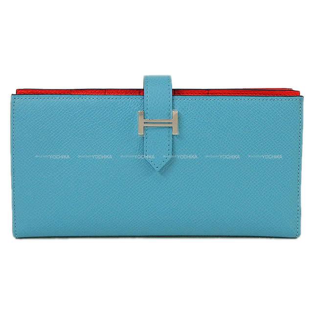 HERMES エルメス 長財布 ベアンスフレ ヴェルソ ブルーデュノールX 