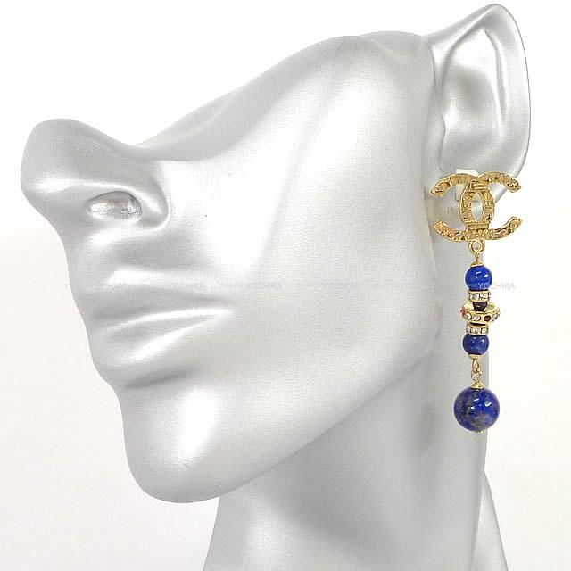 CHANEL シャネル ピアス ラインストーン ココマーク ハート