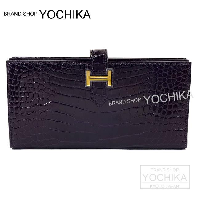 HERMES エルメス 財布 ベアンスフレ オーベルジーヌ HERMES エルメス 財布 ベアンスフレ オーベルジーヌ