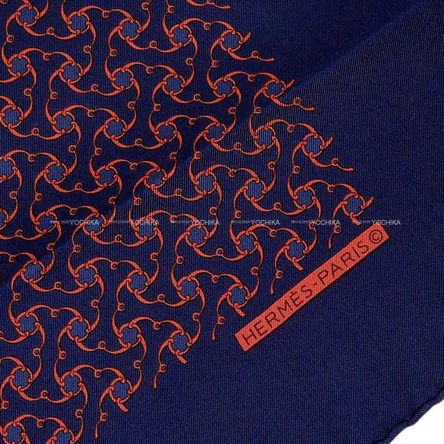 HERMES エルメス ポケットチーフ カレ45 スカーフ マリンX