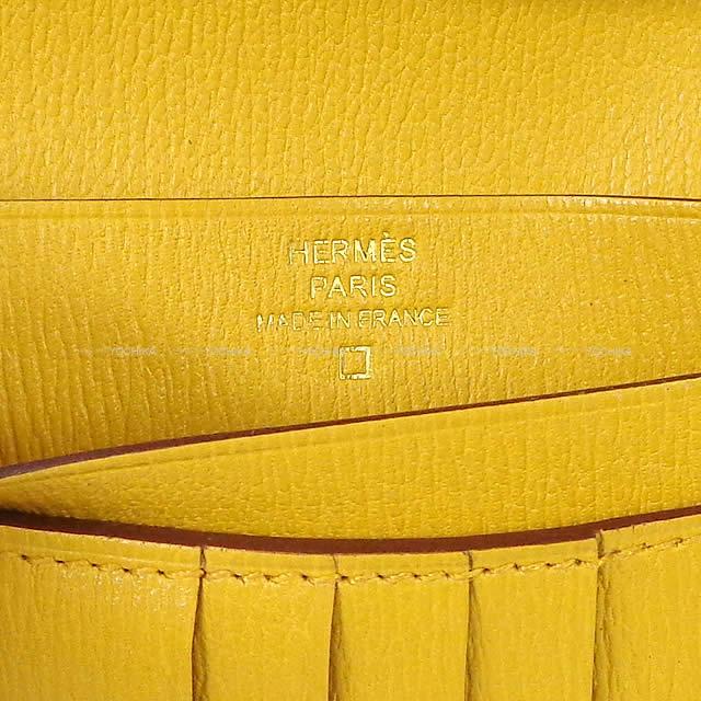 HERMES エルメス 財布 ベアンコンパクト ジョーヌアンブル 