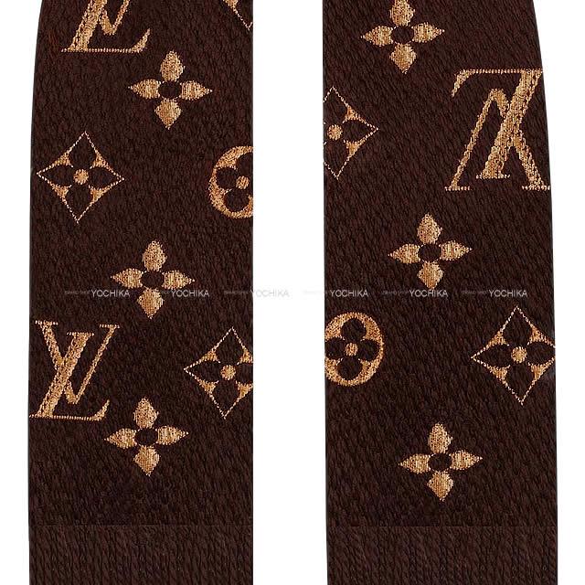 LOUIS VUITTON ルイ・ヴィトン マフラー エシャルプ・ロゴマニア シャイン マロン M71383 新品