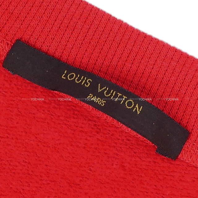 LOUIS VUITTON Supreme ルイ・ヴィトン シュプリーム メンズ コラボ アーチロゴ スウェット トレーナー  赤(レッド)/白(ホワイト) コットン88%/レーヨン12% #S 1A3FCZ 新品未使用