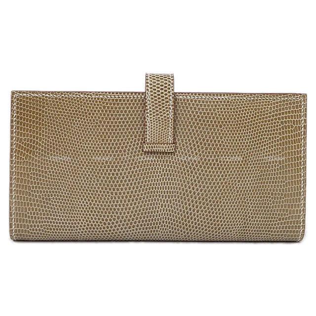 HERMES エルメス 長財布 ベアンスフレ フィセル リザード