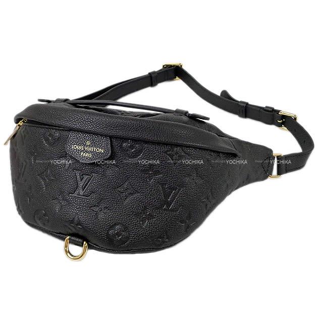 LOUIS VUITTON ルイ・ヴィトン バムバッグ 黒 モノグラム アンプラント ゴールド金具 M44812 新品