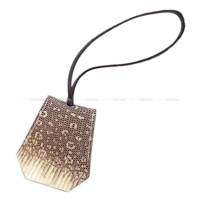 HERMES エルメス クロシェット レザー チャーム パドロックキー