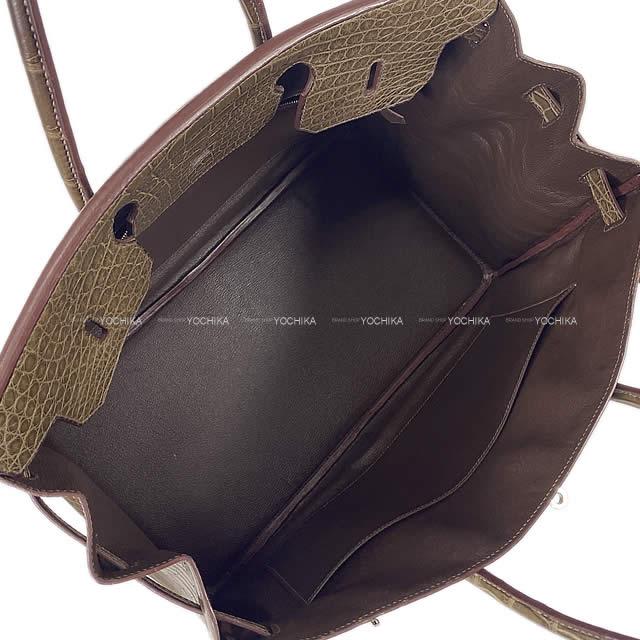 HERMES エルメス ハンドバッグ バーキン40 黒(ブラック) クロコダイル ニロティカス マット シルバー金具 新品未使用