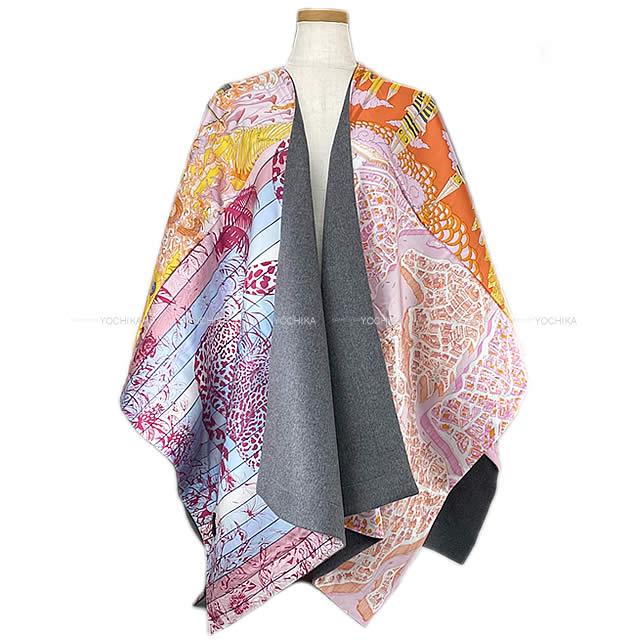 【限定販売】 HERMES☆Projets Carres ポンチョ☆送込 poncho☆シルクスカーフ スカーフ 色・サイズを選択:2
