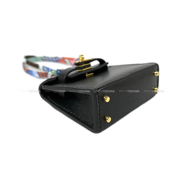市場 エルメス HERMES ケリーツイリー チャーム 黒 ブラック G金具 