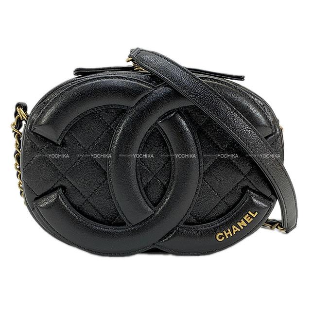 2020年 スプリングコレクション CHANEL シャネル カメラ ケース マトラッセ ビッグココ チェーン ショルダーバッグ AS1757  黒(ブラック) ラムスキン アンティークゴールド金具 新品