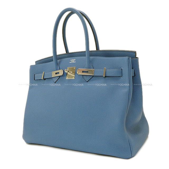 HERMES エルメス ハンドバッグ バーキン35 ブルーアズール トゴ HERMES エルメス ハンドバッグ バーキン35 ブルーアズール トゴ