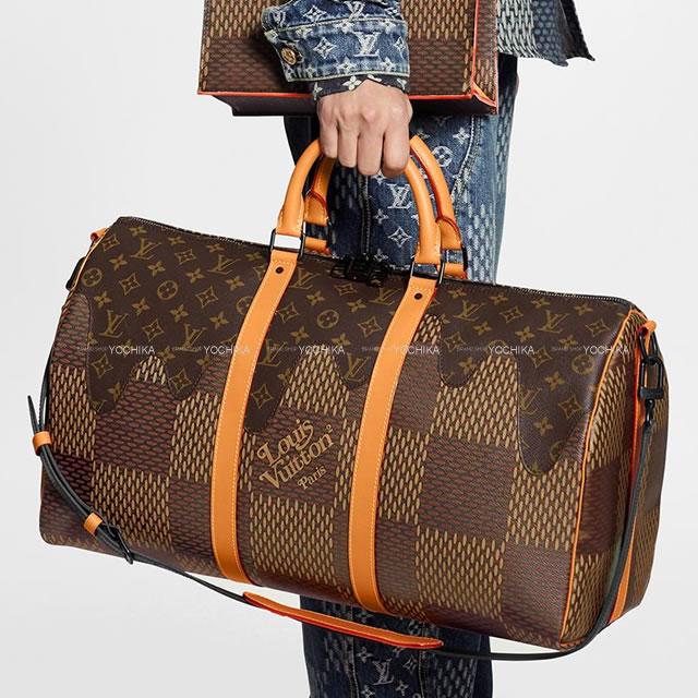 2020年 新作 LOUIS VUITTON ルイ・ヴィトン NIGO コラボ ボストン ショルダーバッグ キーポル バンドリエール50 ダミエ  ジャイアントモノグラム N40360 新品