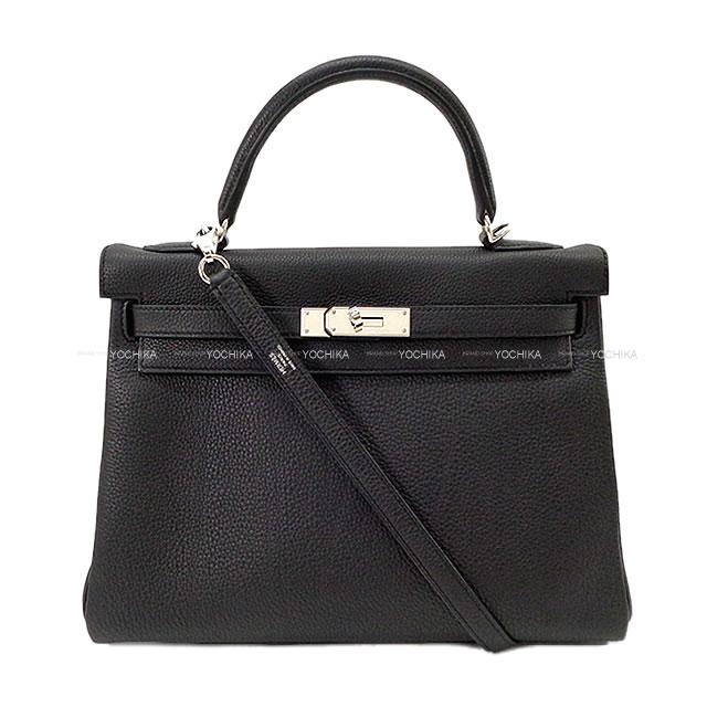 【本日24時までの出品ッ】HERMES ケリーバッグ32（ブラック） ~正規品~ HERMES エルメス ケリー32 ブラック/GP ○Y(1995年頃製造)【431