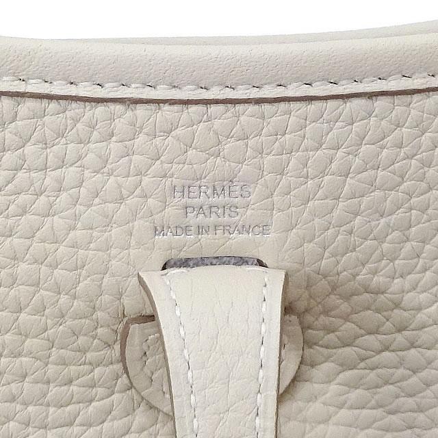 ホワイト系が上品爽やか♪【HERMES】エヴリン 16 TPM クレ ナタ エルメス エヴリンアマゾンTPM ナタ トリヨンクレマンス
