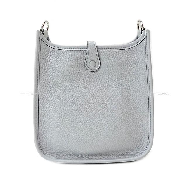 【洗練されたデザイン】HERMES ミニエヴリン ブルーペール エルメス ミニエヴリン TPM トリヨンクレマンス ブルーペール