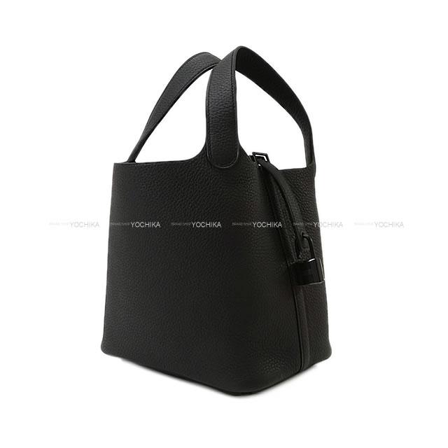 HERMES エルメス ハンドバッグ ピコタンロック 18 PM モノクローム SO BLACK ソーブラック 黒 (ブラック) トリヨンクレマンス  ブラック金具 U刻印 新品