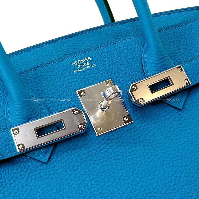 HERMES エルメス ハンドバッグ バーキン30 ブルーザンジバル