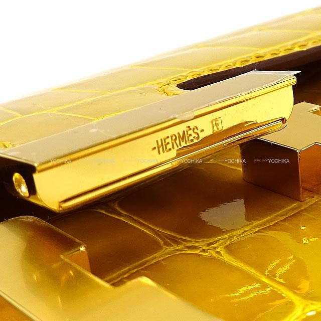 HERMES エルメス 長財布 コンスタンス ロング ジョーヌアンブル