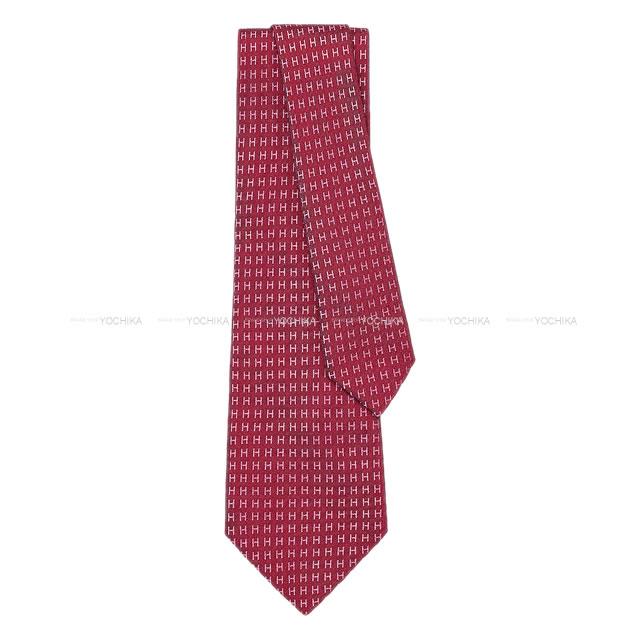 HERMES エルメス ネクタイ バイカラー ネクタイ Hロゴ FACONNEE