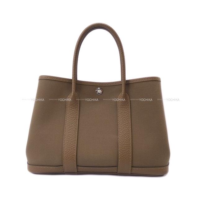 HERMES エルメス ハンドバッグ ガーデンパーティ 30 TPM 黒(ブラック)