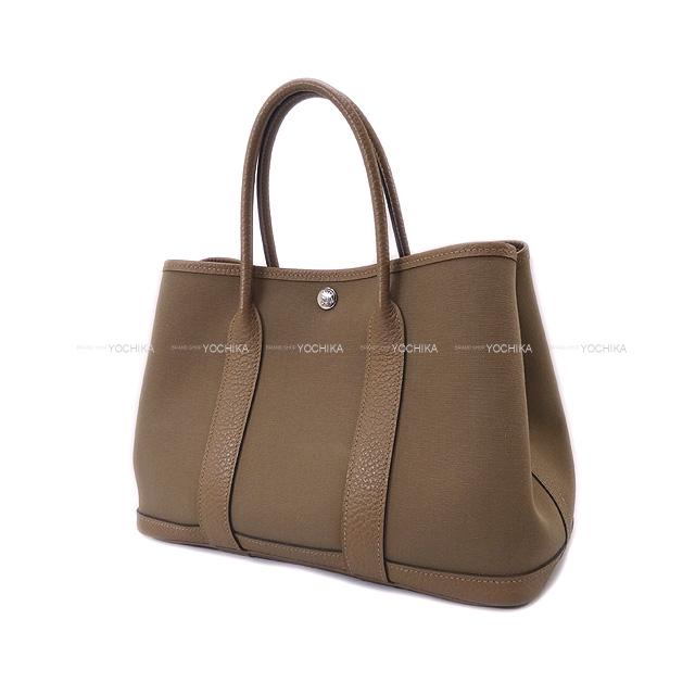 HERMES エルメス ハンドバッグ ガーデンパーティ 30 TPM 黒(ブラック)