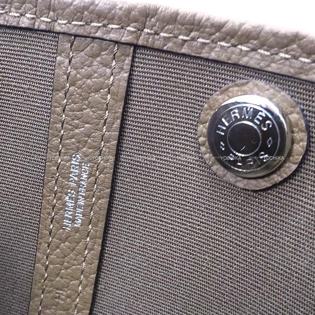 HERMES エルメス ハンドバッグ ガーデンパーティ 30 TPM 黒(ブラック)