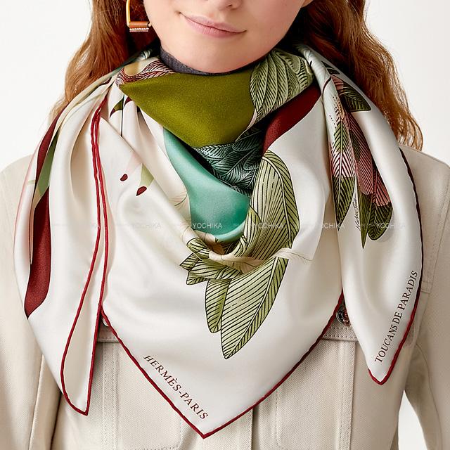 2020年 秋冬 HERMES エルメス スカーフ 楽園のオオハシ シルク