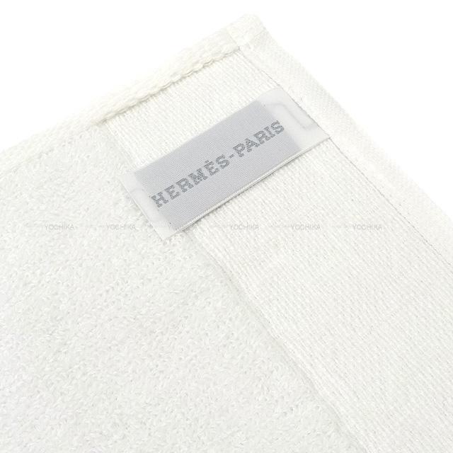未使用品☆HERMES エルメス☆ハンカチ ホワイト/白 コットン エルメス HERMES ハンカチ 未使用 白 ホワイト コットン100
