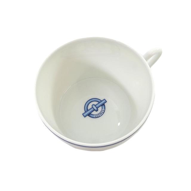 HERMES - エルメス HERMES シェーヌダンクル クリーマー クリーム入れ ドレッシング 雑貨 陶器 ホワイト×ブルー 未使用 HERMES - エルメス HERMES シェーヌダンクル クリーマー