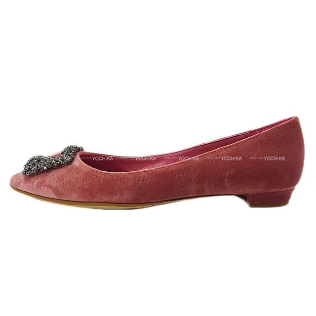 MANOLO BLAHNIK マノロブラニク ハンギシ フラット シューズ #38 