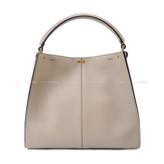 FENDI フェンディ 2way ショルダーバッグ ピーカブー エックスライト ミディアム 8BN310 ベージュ レザー ゴールド金具 SAランク【中古】 FENDI フェンディ 2way ショルダーバッグ ピーカブー エックスライト ミディアム 8BN310 ベージュ レザー ゴールド金具 SAランク【中古】