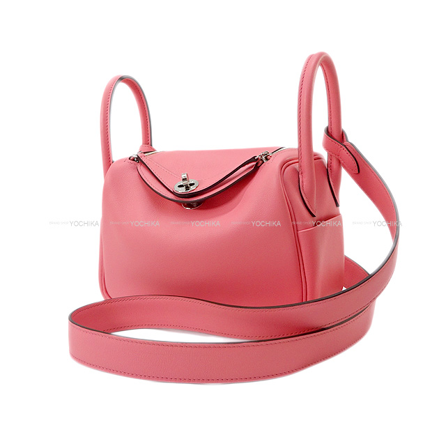 HERMES エルメス 2Way ショルダーバッグ リンディ ミニ 20 ローズエテ スイフト シルバー金具 新品未使用