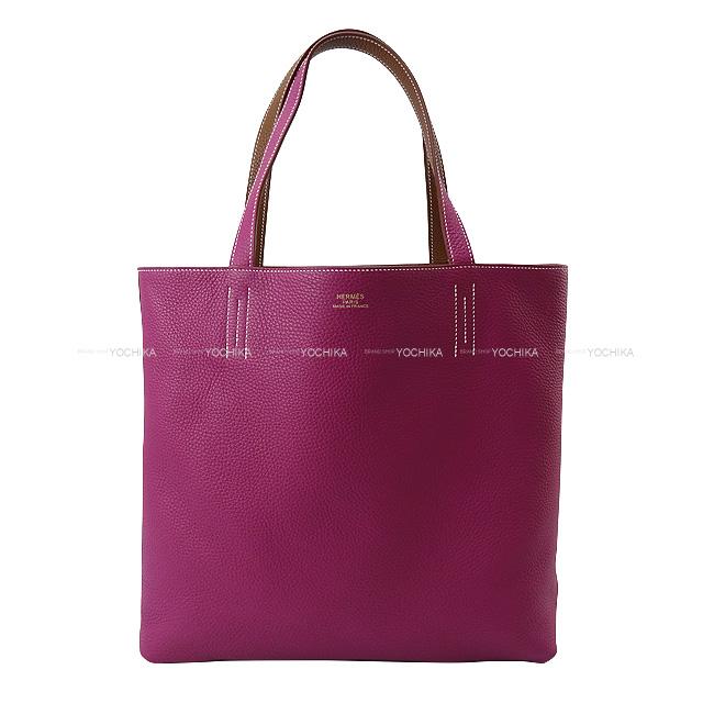 HERMES エルメス リバーシブル トートバッグ ''ドゥブル・サンス(ドゥブルセンス)'' 45 トスカ 新品同様【中古】