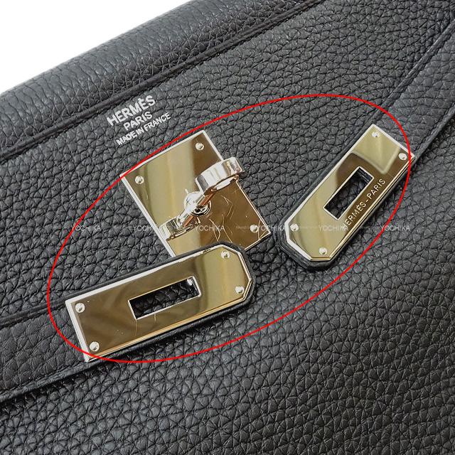 HERMES エルメス ケリー32 内縫い 黒(ブラック) トゴ シルバー金具 
