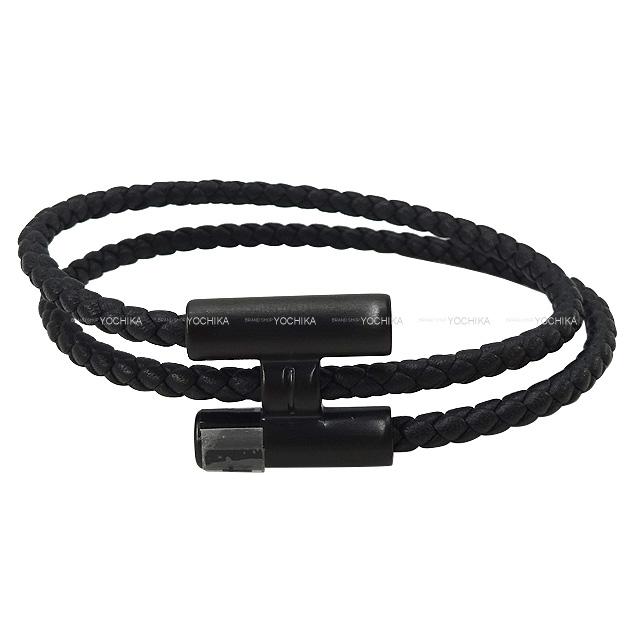 so black HERMES Tournis Tresse(エルメス トゥルニ トレッセ