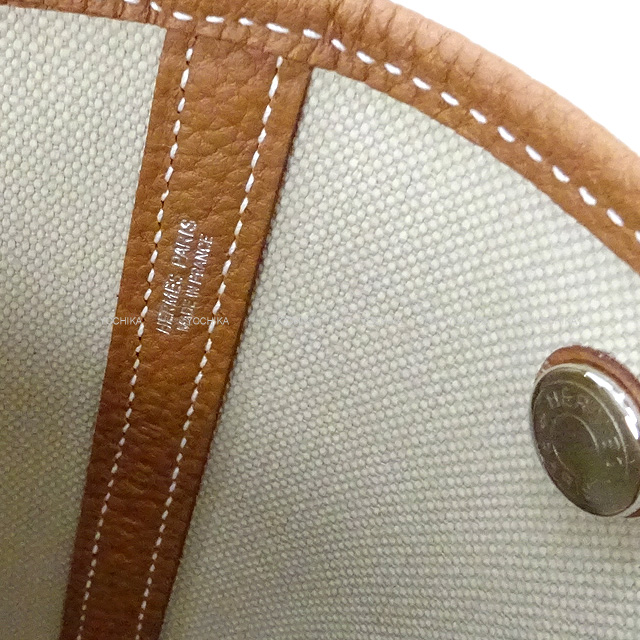 HERMES エルメス トートバッグ ガーデンファイル PM ゴールド